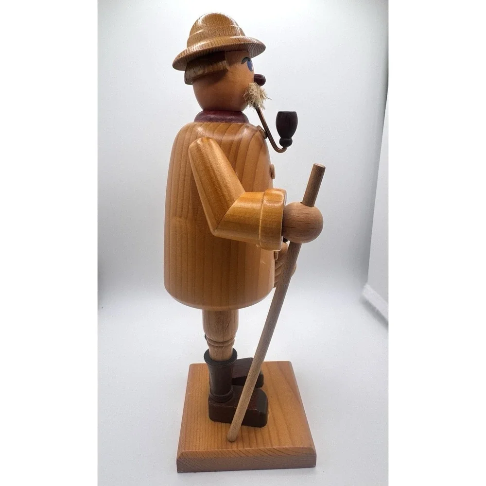 German Wooden Incense Smoker Mushroom Hunter Woodsman 8